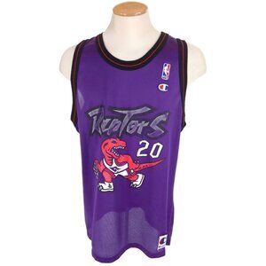 Vintage 90's NBA Champion Toronto Raptors Damon Stoudamire #20 Jersey 48 XL Rare